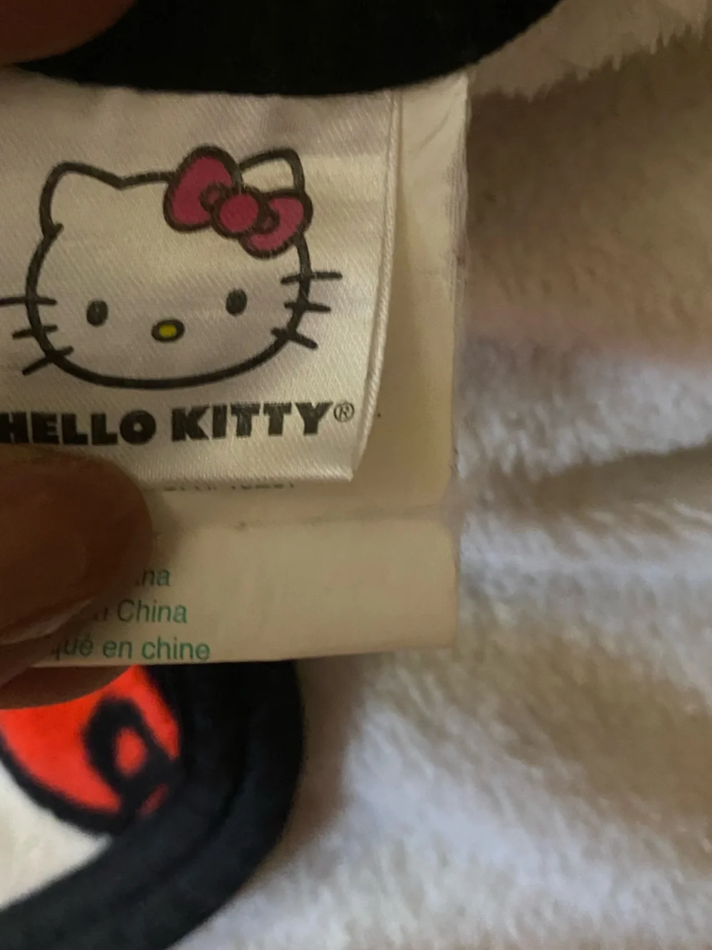Sanrio Hello Kitty White, Red & Black Plush Throw